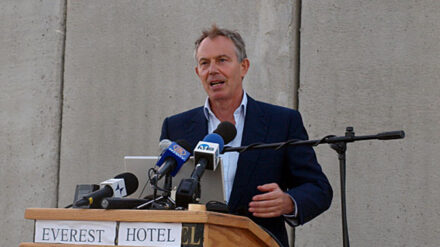 Tony Blair bemühte sich als Nahostgesandter, Mauern zu überwinden.