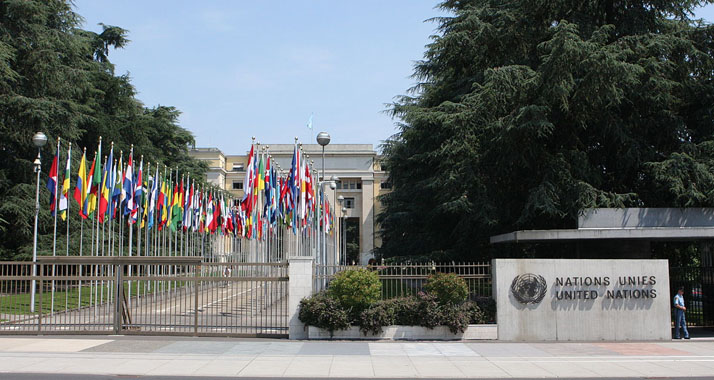 Die UNO verhandelt am Montag in Genf über den Nahostkonflikt. Demonstranten werden dabei Fairness fordern. (Im Bild: UN-Sitz Genf)