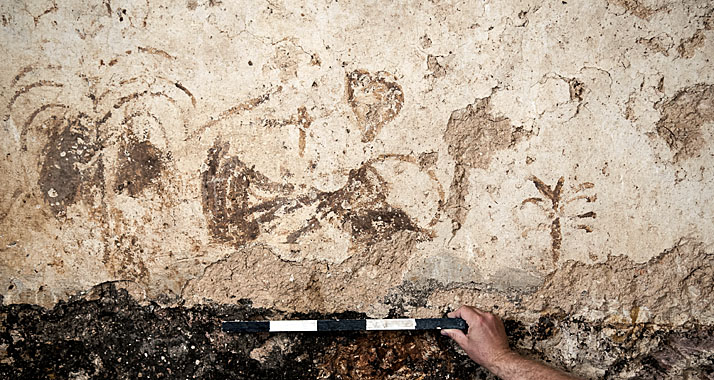 Die Archäologen wissen noch nicht, was es mit den geheimnisvollen Symbolen auf sich hat.
