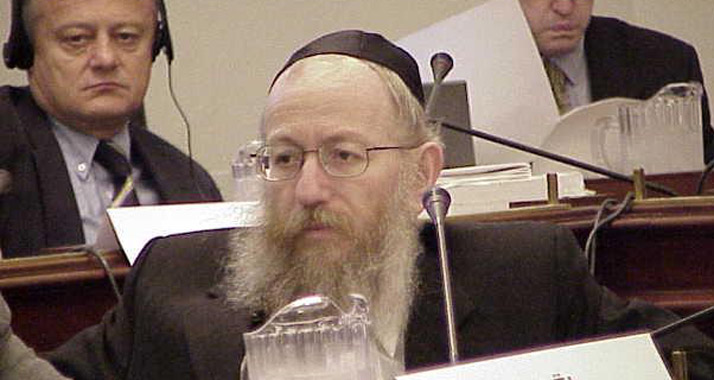 Erwägt nun ein vollwertiges Ministeramt: Ja'akov Litzman