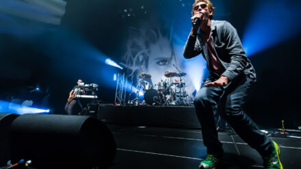 Matisyahu auf der Bühne, hier spielt er bei dem „FYF Fest“ 2012 in Los Angeles. (Archivbild)
