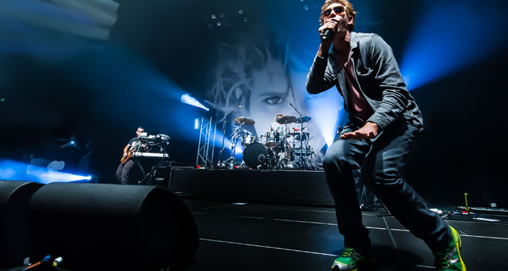 Matisyahu auf der Bühne, hier spielt er bei dem „FYF Fest“ 2012 in Los Angeles. (Archivbild)