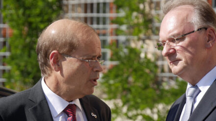 Botschafter Hadas-Handelsman und Ministerpräsident Haseloff waren die Schirmherren der Tagung „Israel und Reformation“.