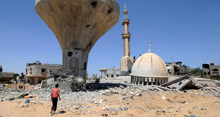 Bei den Kämpfen zwischen Israel und der Hamas im Sommer 2014 wurden auch mehrere Moscheen zerstört.