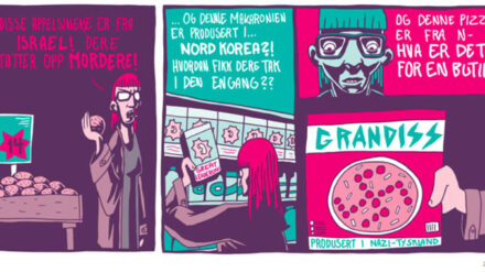 Israel, Nordkorea und Nazideutschland auf einer Stufe – die drei letzten Bilder des Cartoons