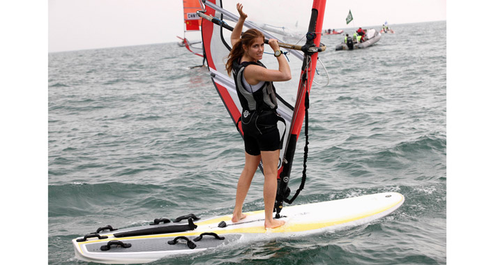 Maayan Davidovich gewann bei den RSX-Surfweltmeisterschaften im Oktober 2013 die Bronze-Medaille