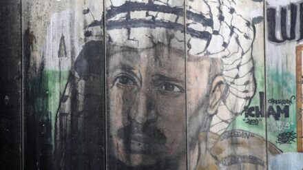 Elf Jahre nach seinem Tod sind in den Autonomiegebieten Bilder oder Graffiti von Jasser Arafat allgegenwärtig