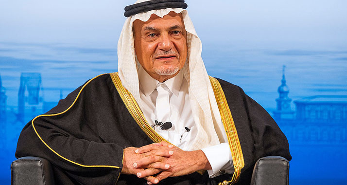 Sieht Israel am Zug, um Bewegung in den festgefahrenen Friedensprozess zu bringen: Turki al-Faisal