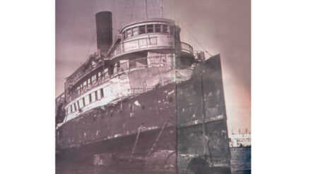 Die Exodus 1947 im Hafen von Haifa