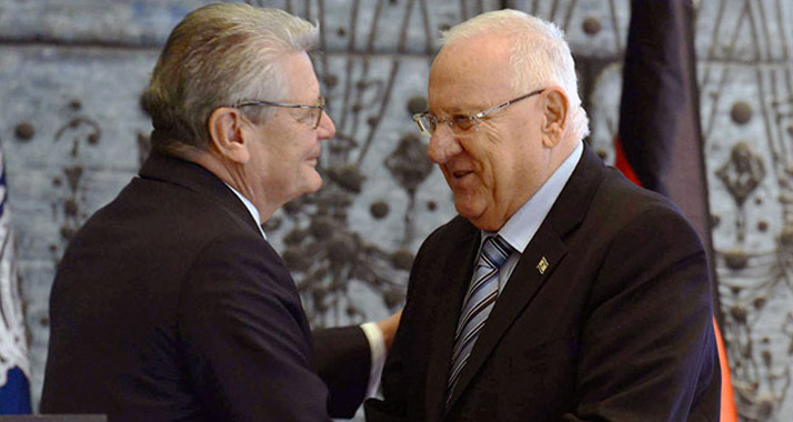Präsidententreffen in Jerusalem: Gauck und Rivlin