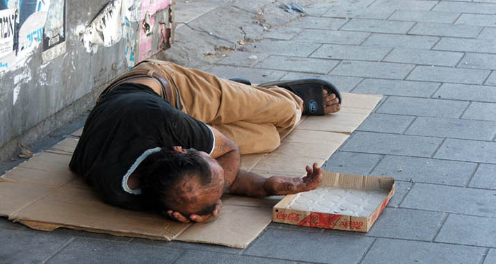 32 Prozent der auf der Straße lebenden Menschen sind in Israel geborene Juden