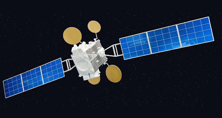 Der verlorene Satellit: „Amos 5“ treibt im All (Illustration)
