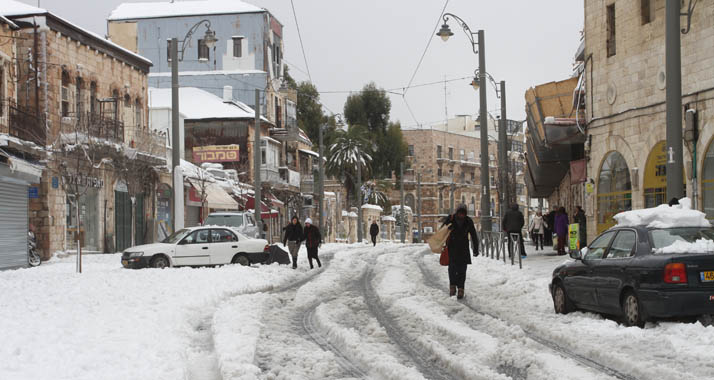 Schnee ist in den Wintermonaten in Israel keine Seltenheit