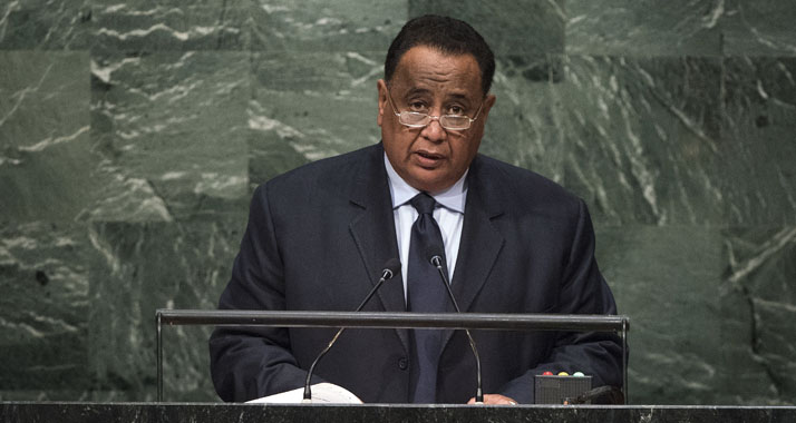 Wird von seinem Sprecher korrigiert: Der sudanesische Außenminister Ghandur