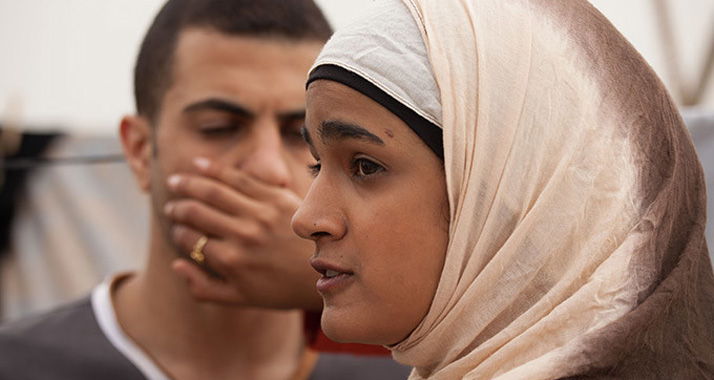 Szene aus dem Film „Sandsturm“, der auf der Berlinale Premiere feiert