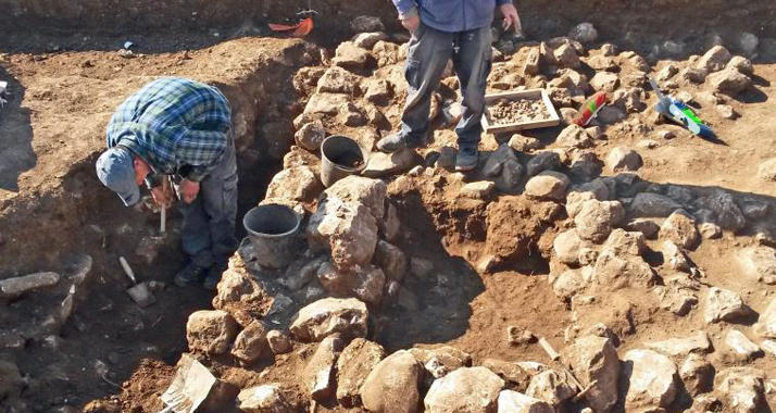 Bei Ausgrabungen in Jerusalem wurden unter anderem die Überreste zweier Wohnhäuser aus dem fünten Jahrtausend vor Christus freigelegt