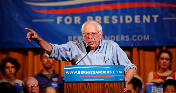 Macht sich mit unhaltbaren Behauptungen in Israel unbeliebt: Bernie Sanders