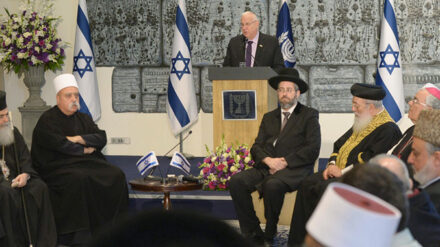 Staatspräsident Rivlin hat hochrangige Religionsführer in seiner Jerusalemer Residenz empfangen