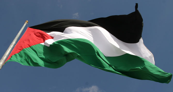 Wird zum Zankapfel: die palästinensische Flagge