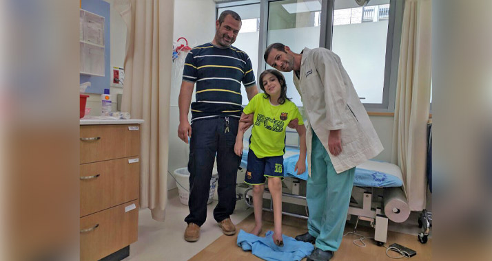 Wieder auf den Beinen: Israelische Ärzte haben einen Palästinenser erfolgreich behandelt