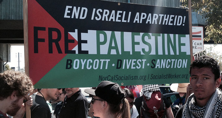 Die Demonstranten fordern die Befreiung Palästinas – dabei schadet der Boykott den Palästinensern