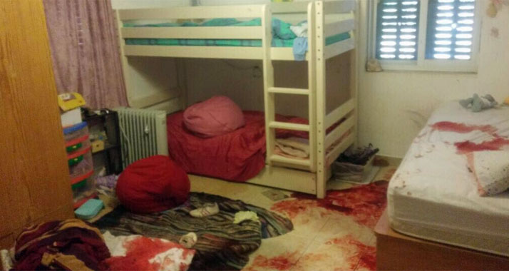 Ein Blutbad: Ein 17-jähriger Palästinenser hat ein israelisches Mädchen in dessen Kinderzimmer mit mehreren Messerstichen getötet