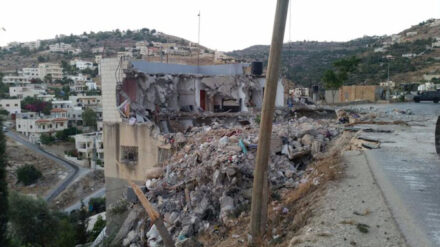 Haus zerstört: Israelische Sicherheitskräfte gingen in der Nacht gegen einen Terroristen vor