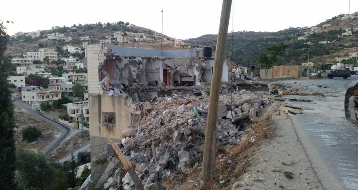 Haus zerstört: Israelische Sicherheitskräfte gingen in der Nacht gegen einen Terroristen vor