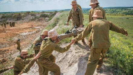 Israelische Soldaten bei einer Rekrutierungsübung in den Golanhöhen