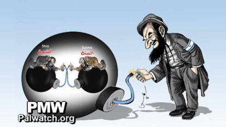 Juden lassen Schiiten und Sunniten streiten: Antisemitischer Cartoon bei der Fatah