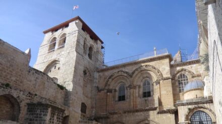 Die Grabeskirche in Jerusalem wird derzeit renoviert (Archivbild)