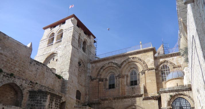 Die Grabeskirche in Jerusalem wird derzeit renoviert (Archivbild)