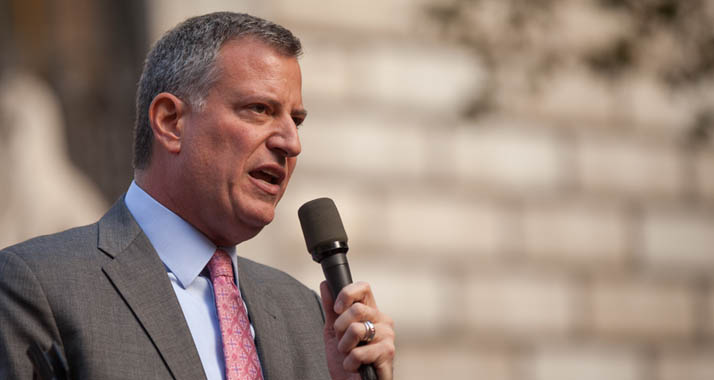 Der New Yorker Bürgermeister Bill de Blasio lehnt jegliche Unterstützung der BDS-Bewegung ab