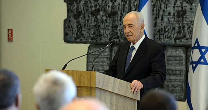 Schimon Peres ist nach einem Schlaganfall im künstlichen Koma (Archivbild)