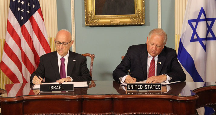 Mit frischer Tinte: Die USA sagen Israel Militärhilfen zu
