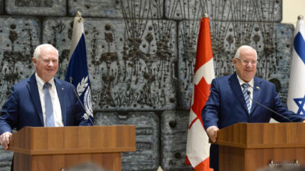 Der kanadische Generalgouverneur David Johnston und Staatspräsident Reuven Rivlin
