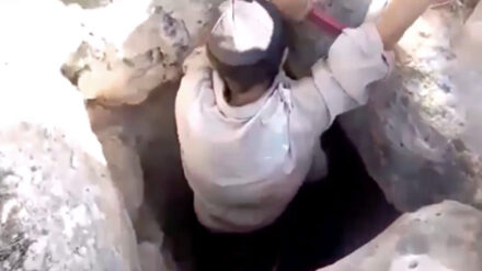 Palästinensische Sicherheitskräfte haben einen Siedler nach sechs Tagen aus einem ausgetrockneten Wasserloch befreit