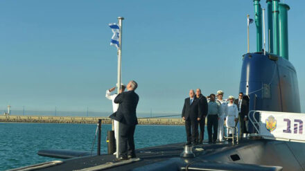 Inzwischen ein Bild mit Beigeschmack: Die Inbetriebnahme des fünften U-Bootes Rahav im Januar 2016