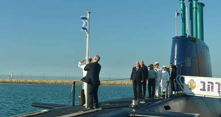 Inzwischen ein Bild mit Beigeschmack: Die Inbetriebnahme des fünften U-Bootes Rahav im Januar 2016