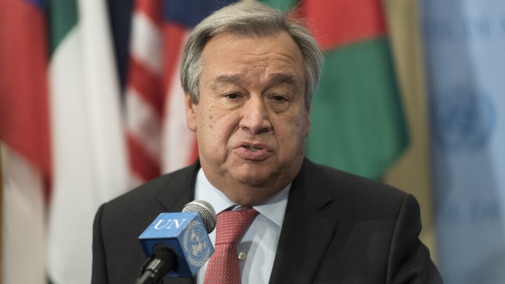 Seit dem 1. Januar im Amt: der neue UN-Generalsekretär Guterres