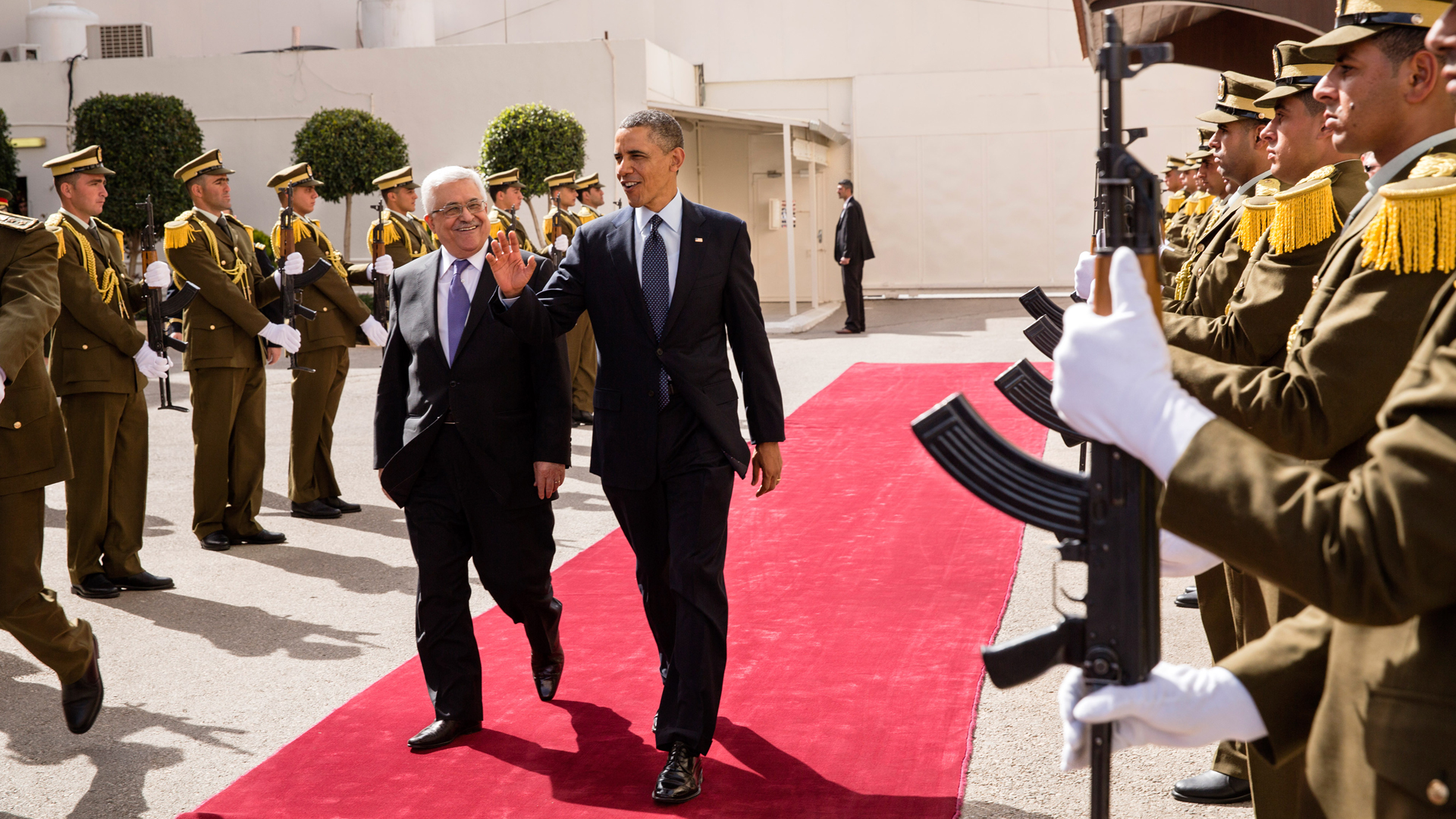21. März 2013: Mahmud Abbas und Barack Obama in Ramallah