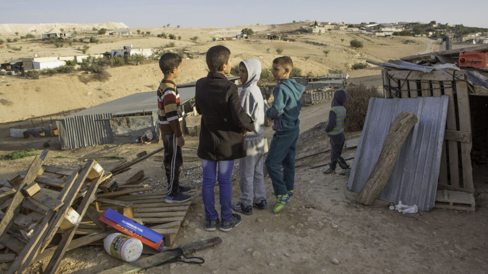 Das illegal errichtete Beduinendorf Umm al-Hiran in der Wüste Negev wird abgerissen