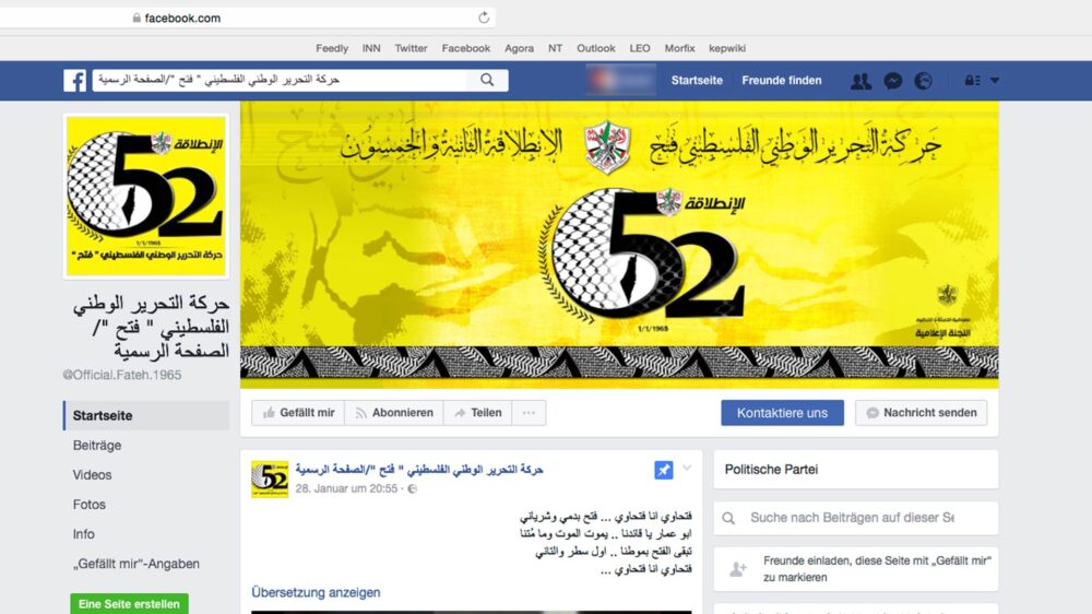 Mit einem fleißigen Social-Media-Team: Der Facebook-Auftritt der Fatah