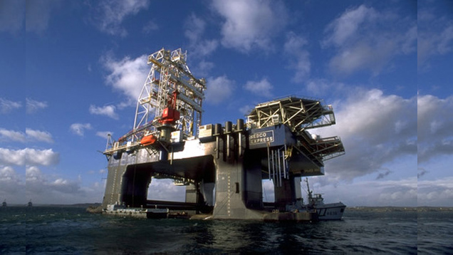 Aus den Tiefen des Meeres: Eine Ölplattform fördert Erdgas vor der israelischen Küste