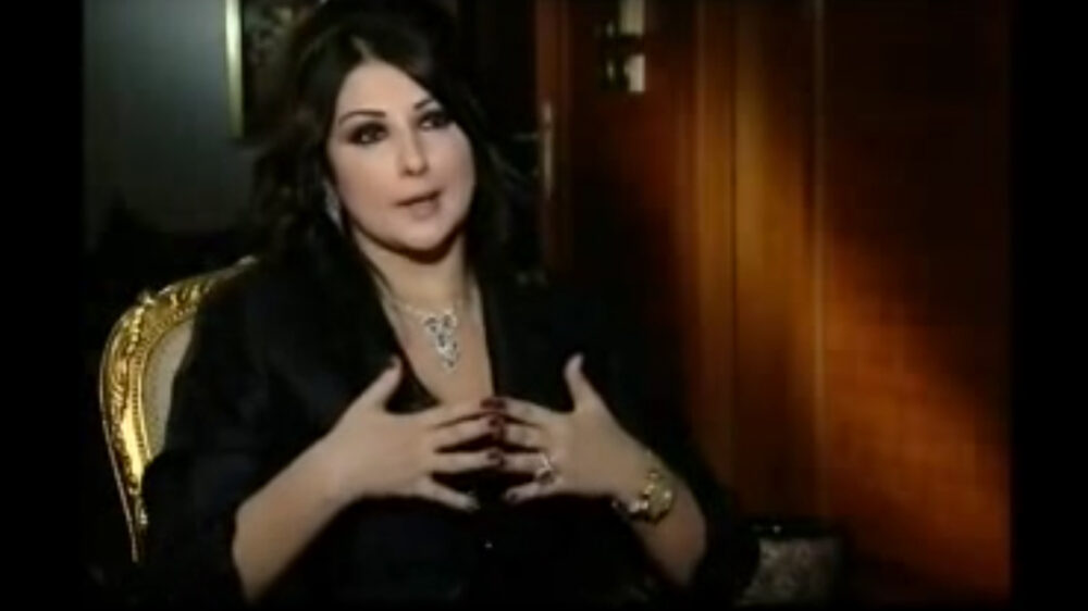 Maria Maaluf während eines Interviews
