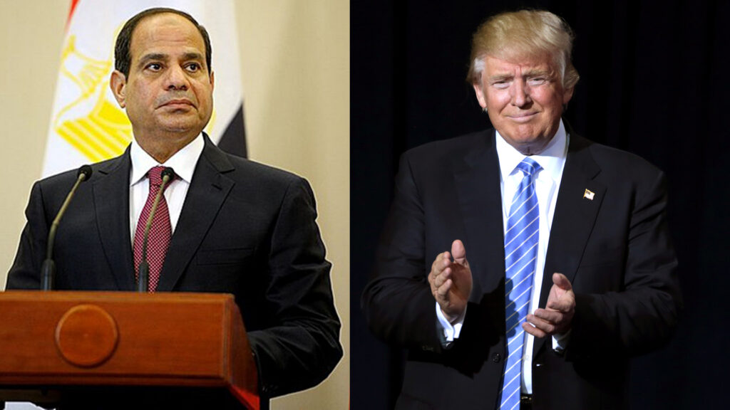 Kamen zu einem ersten Treffen zusammen: Al-Sisi und Trump (Montage: Israelnetz)