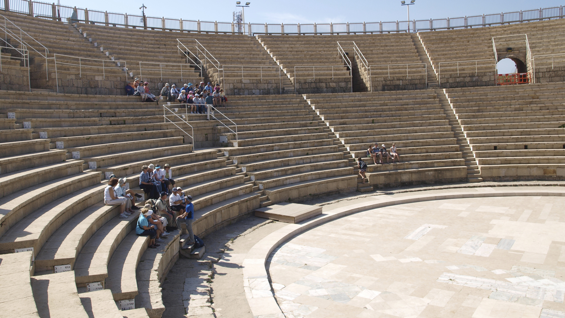 Das antike Amphitheater in Caesarea