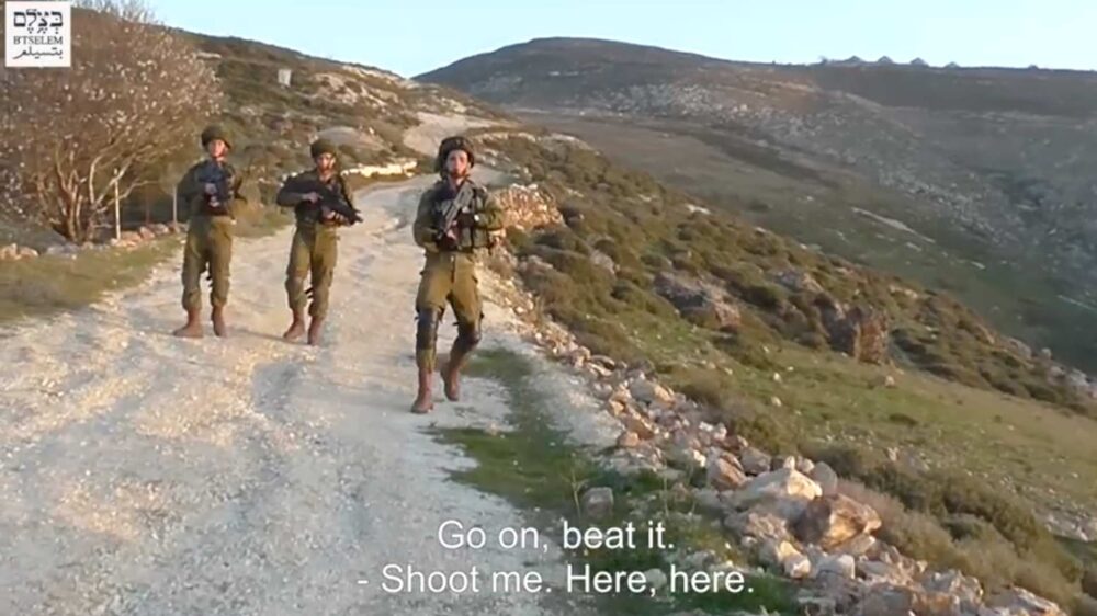Aufgezeichnete Konfrontation: Die Armee reagiert auf ein Video eines „B'Tselem“-Aktivisten