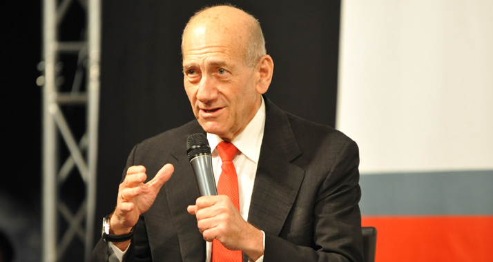 Hat die Freiheit vor Augen: der frühere Premier Olmert