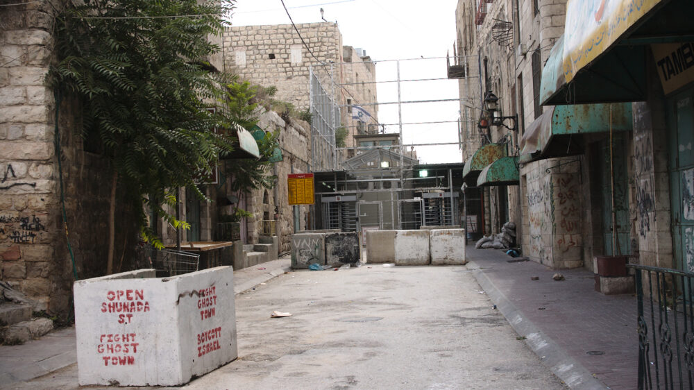 Ein Checkpoint in Hebron